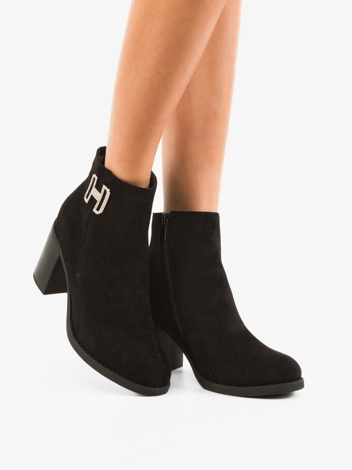 Botine dama Devon Negre