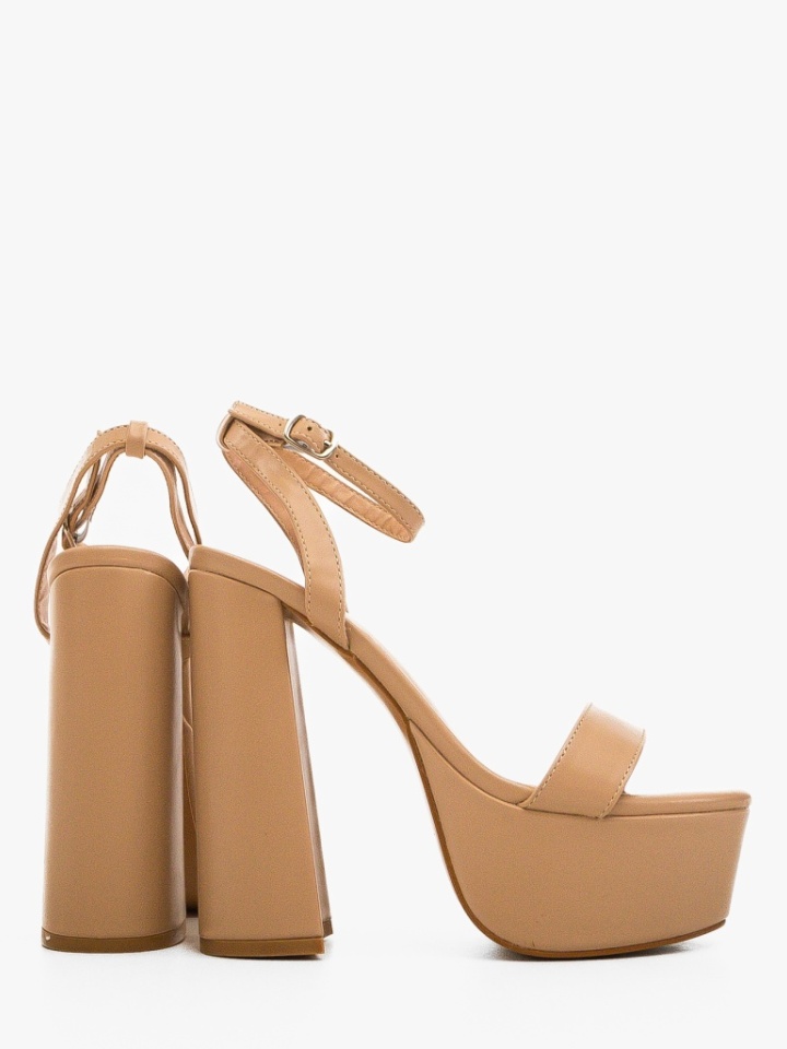 Sandale cu toc Moreno Argintii