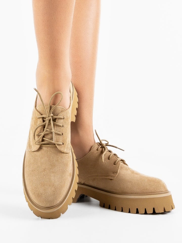 Pantofi casual dama Maisie Camel