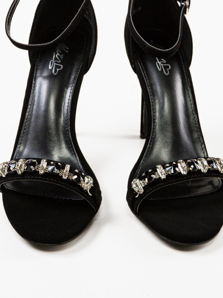 Sandale cu toc Pekin Negre