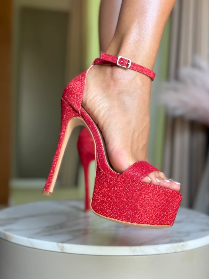 Sandale cu toc Narasian Negre