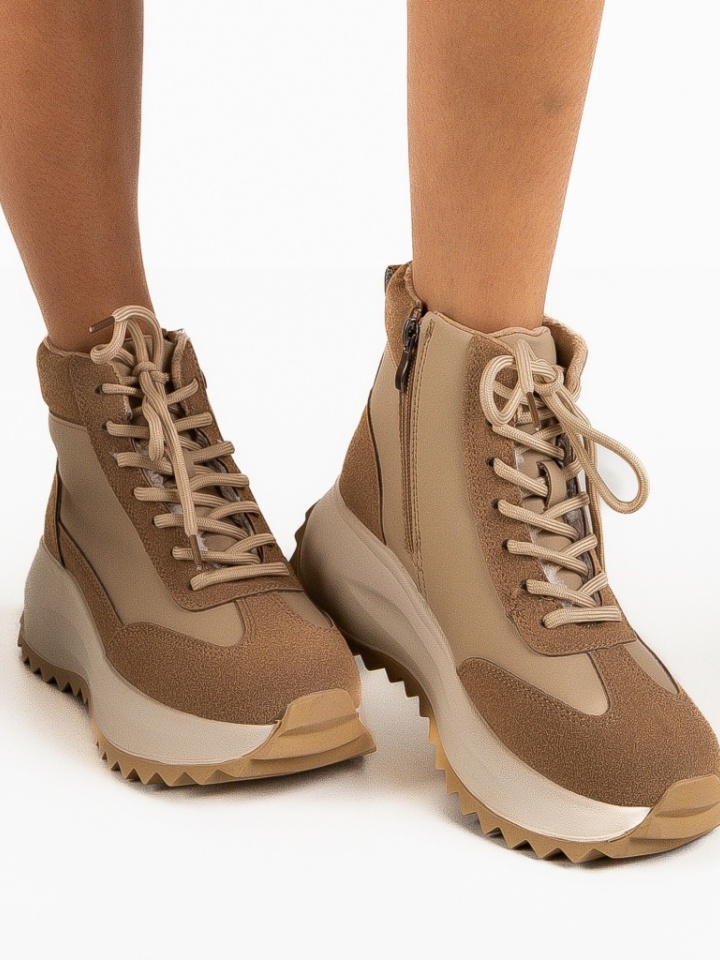 Sneakers dama Tefa Bej 2