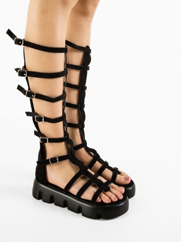 Sandale dama Gladiator Negre