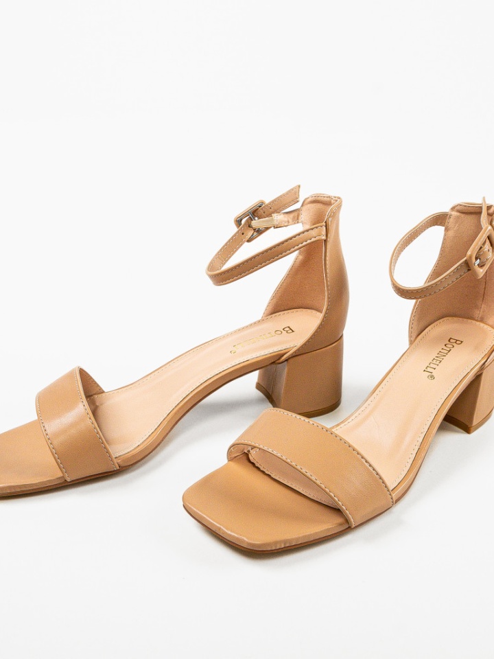 Sandale cu toc Ebaka Nude