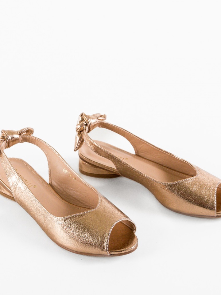 Sandale cu toc Wojc Aurii 2