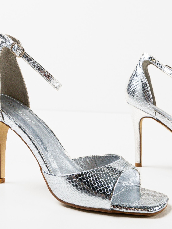 Sandale cu toc Lekaz Negri