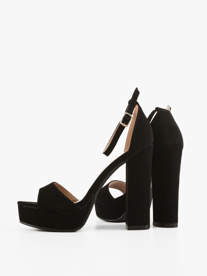 Sandale cu toc Stuart Negre