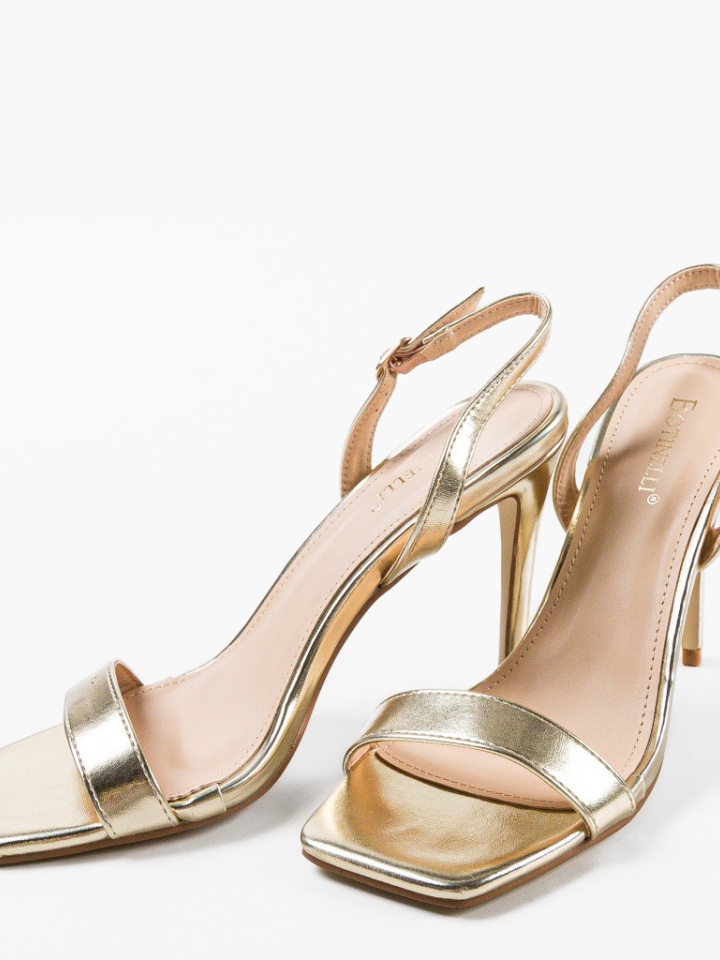 Sandale cu toc Ynyman Albe