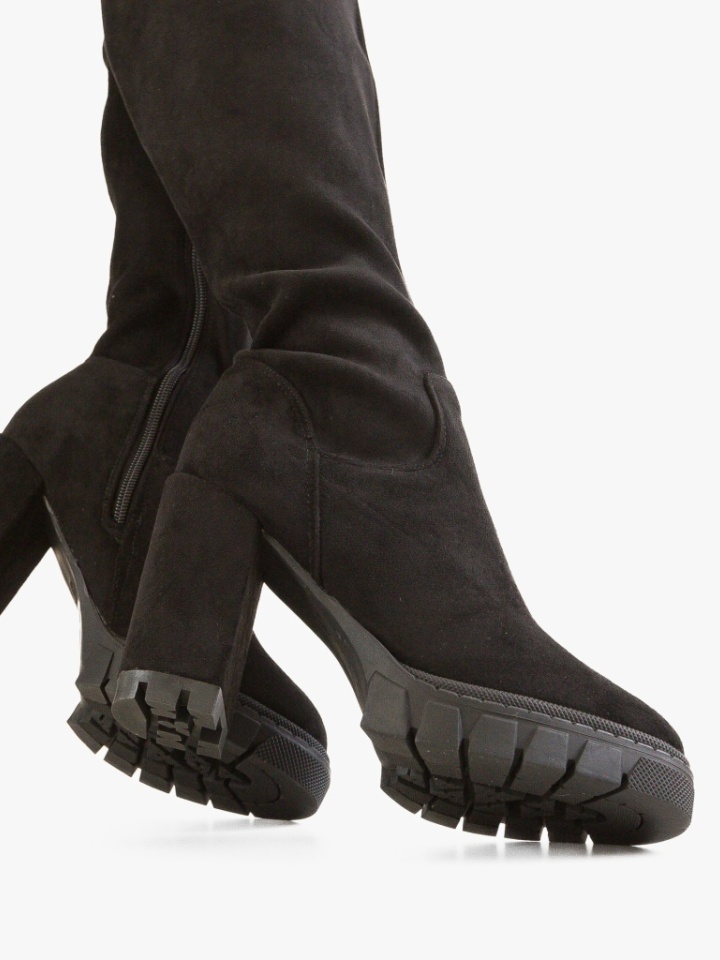 Cizme dama Kare Negre