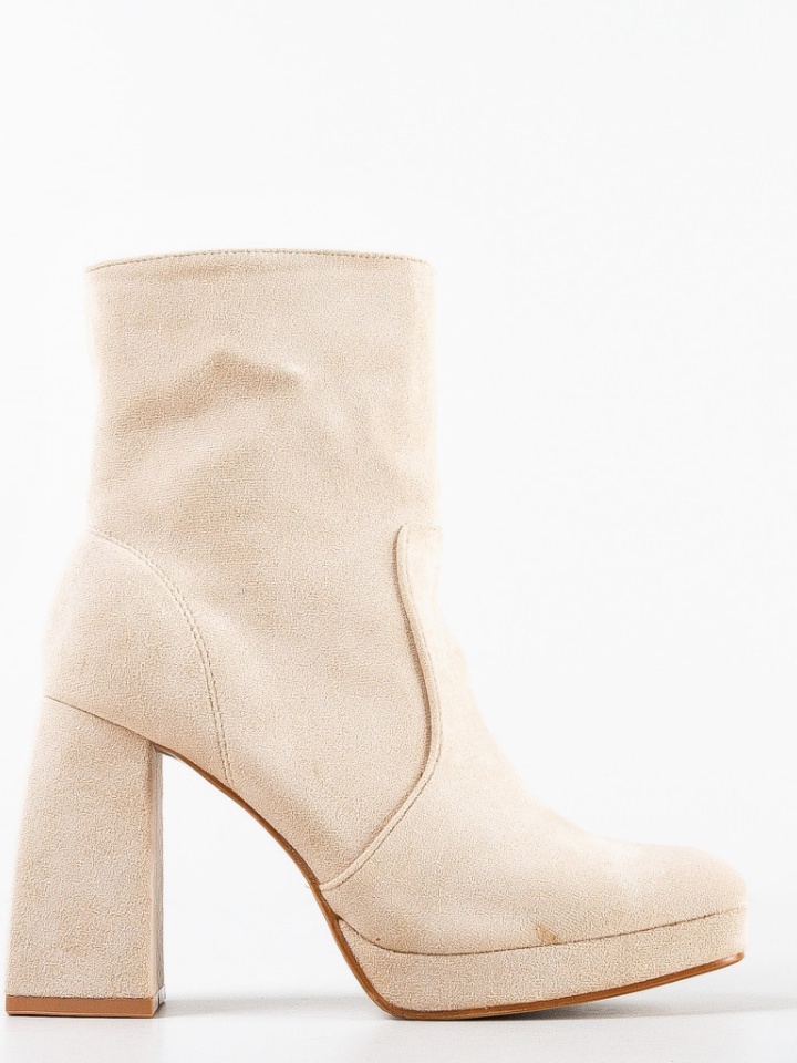 Botine dama Abbey Bej