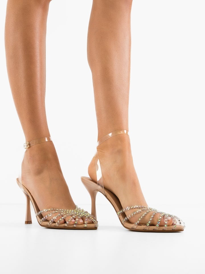 Pantofi cu toc Myndre Argintii