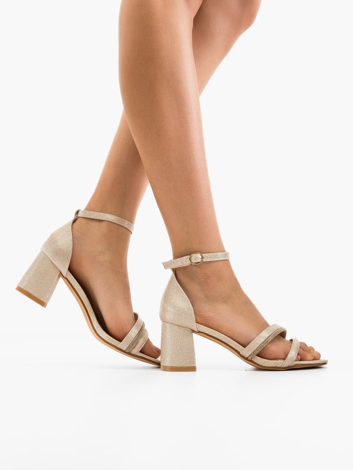 Sandale cu toc Ligge Negri