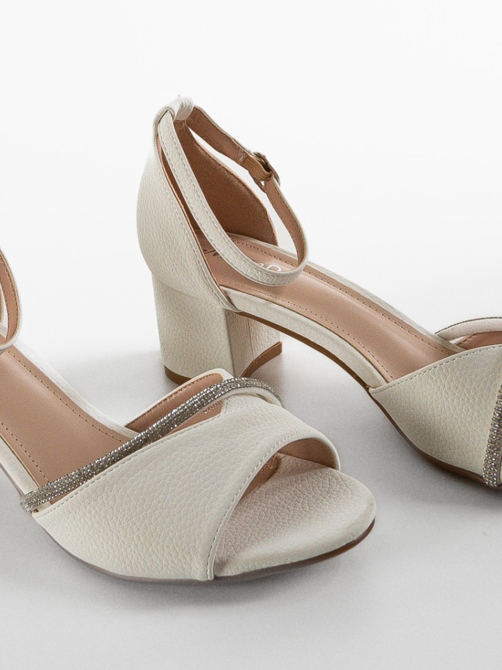 Sandale cu toc Acevedo Aurii