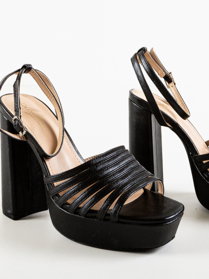 Sandale cu toc Odom Argintii