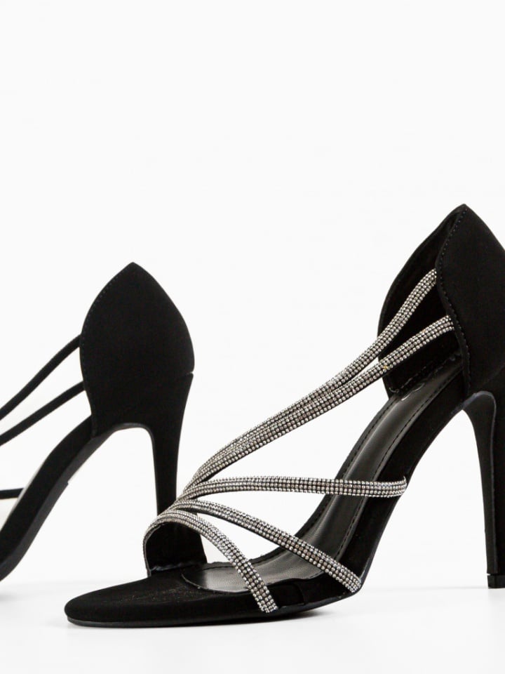 Sandale cu toc Bastille Rosii