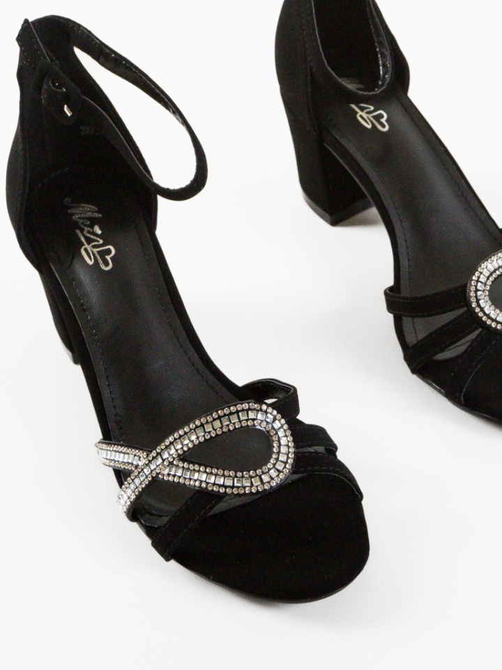 Sandale cu toc Corsant Negre