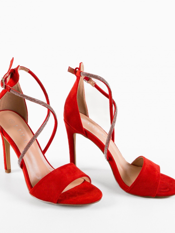 Sandale cu toc Ezhil Bej