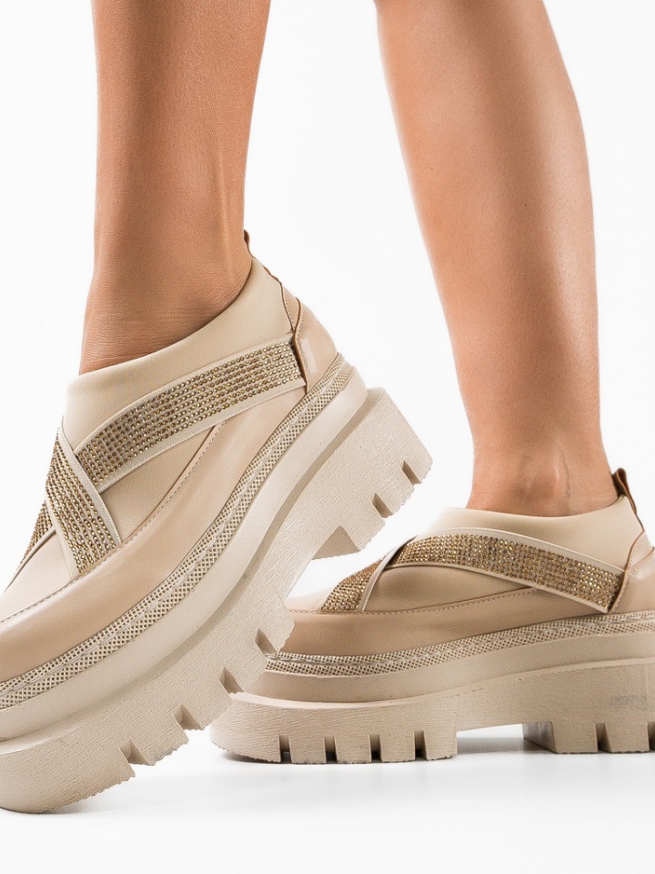 Pantofi Casual Silkine Bej