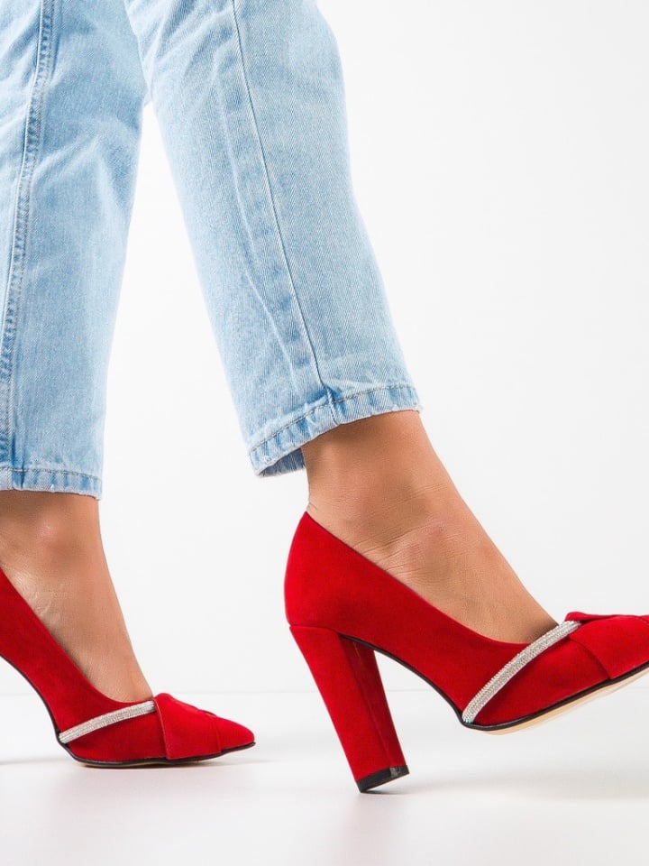 Pantofi cu toc Roka Negri 4