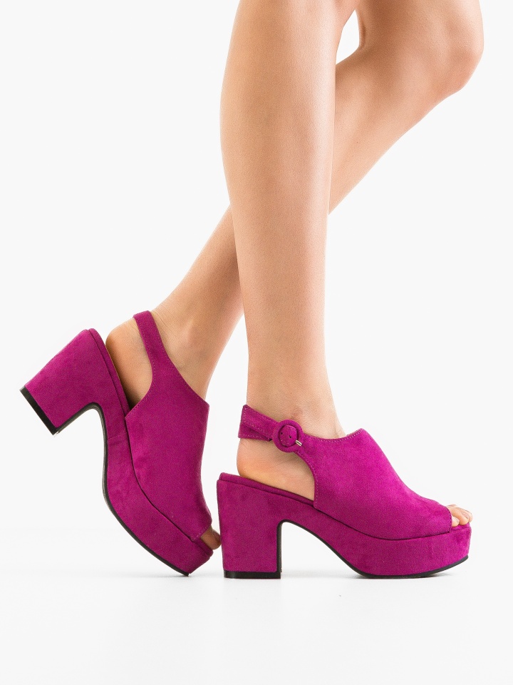 Sandale cu toc Yousuf Negre