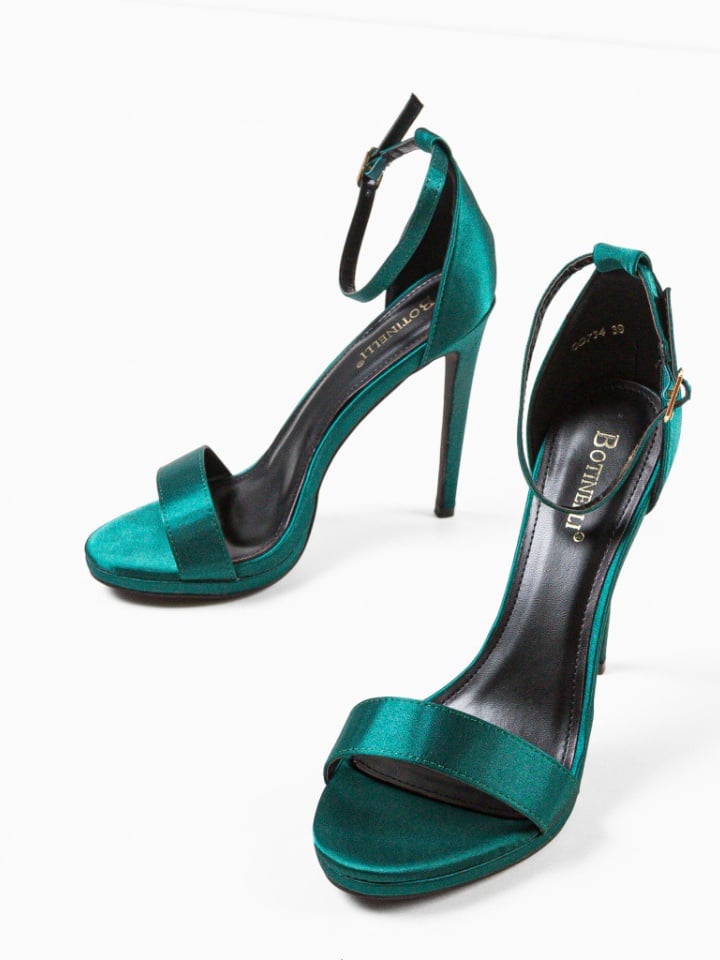 Sandale cu toc Doka Bej