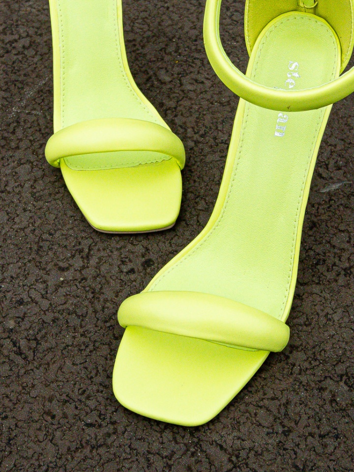 Sandale cu toc Monparis Verzi