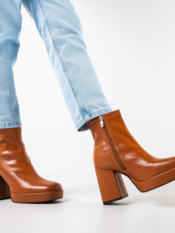 Botine dama Kids Camel