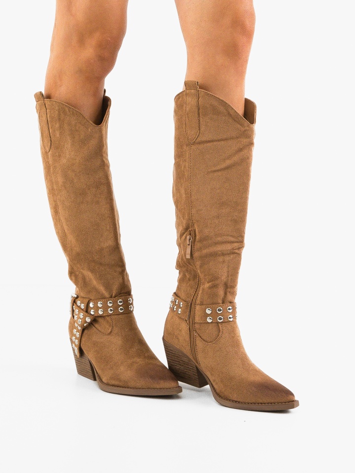 Cizme dama Caspar Khaki