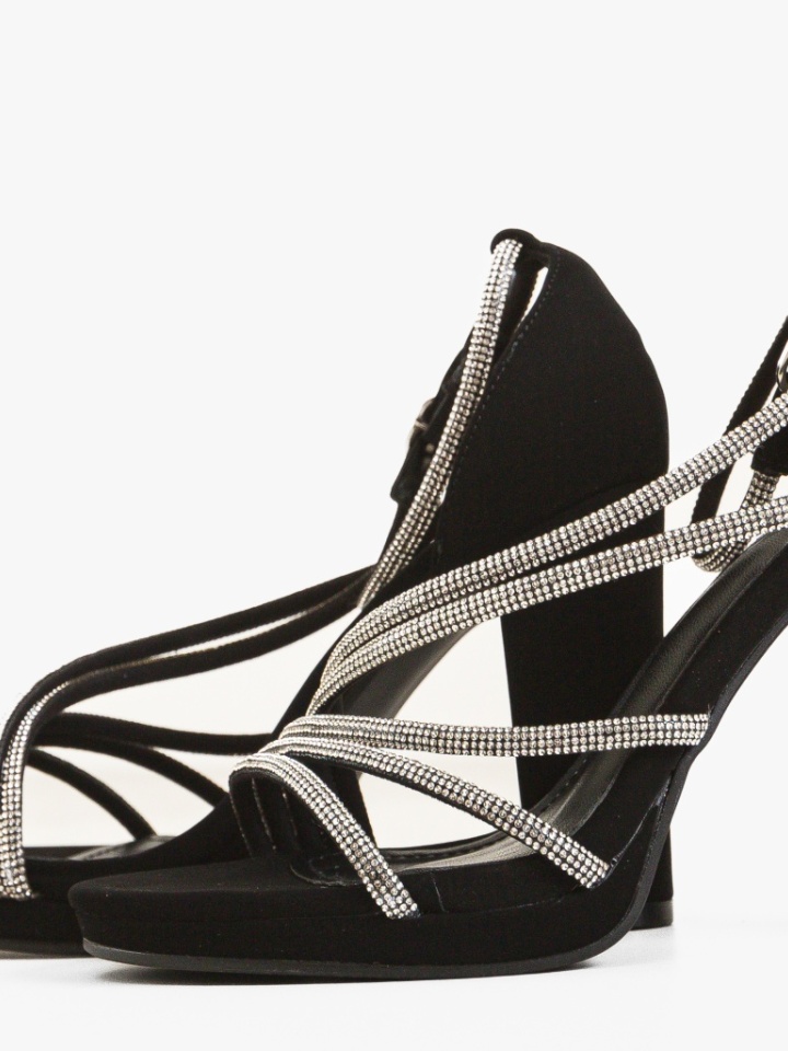 Sandale cu toc Saforia Albe