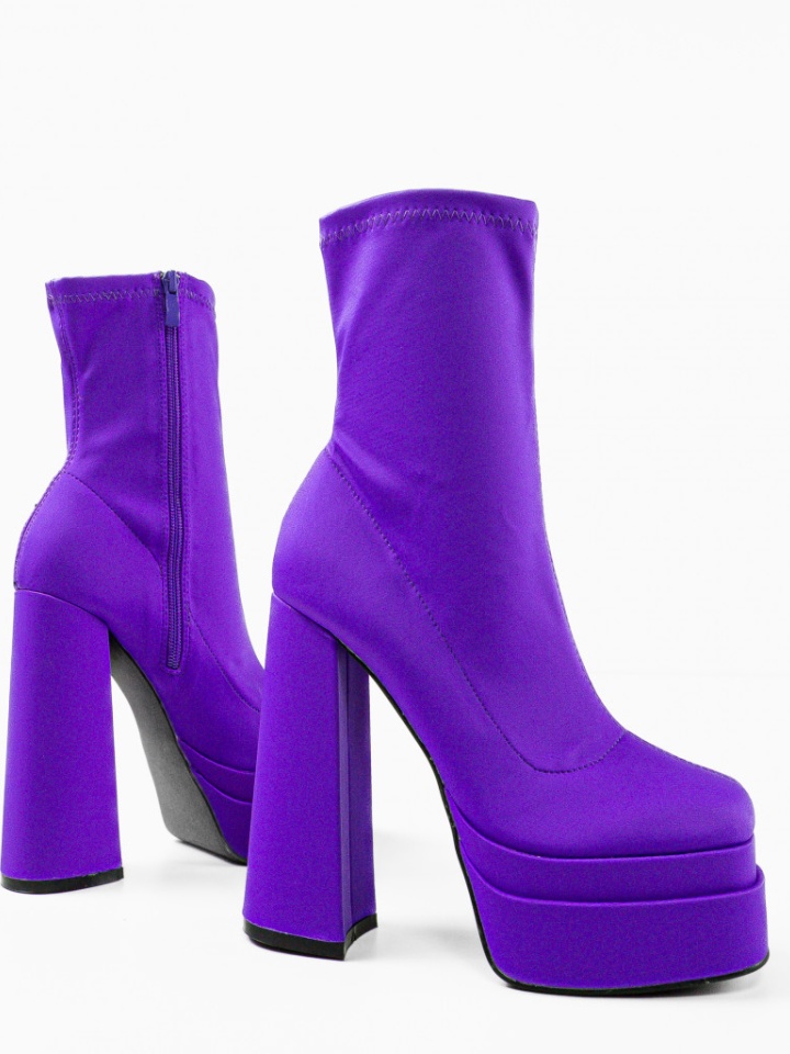 Botine dama Platona Negre