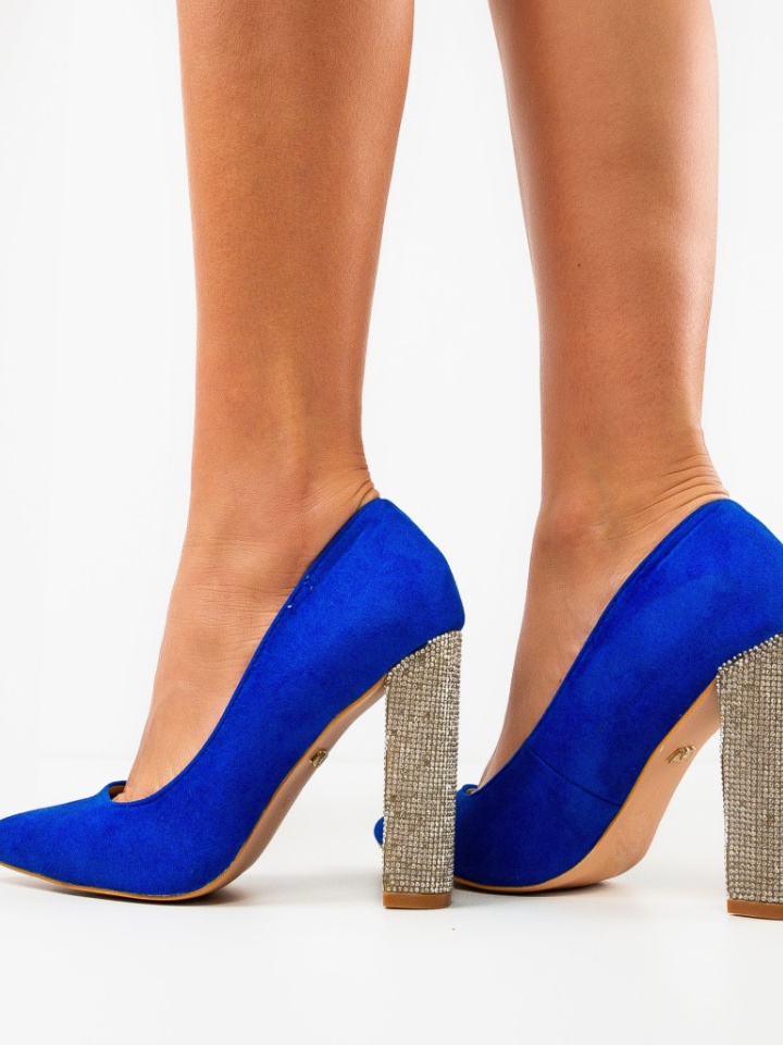 Pantofi cu toc Natyn Albastri