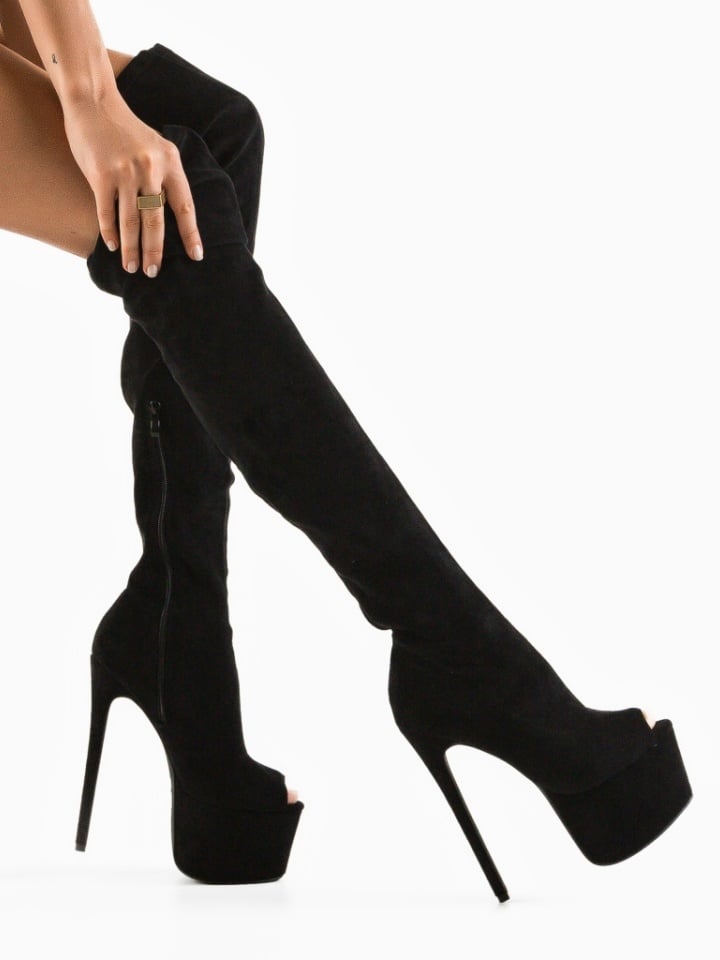 Cizme dama Johann Negre