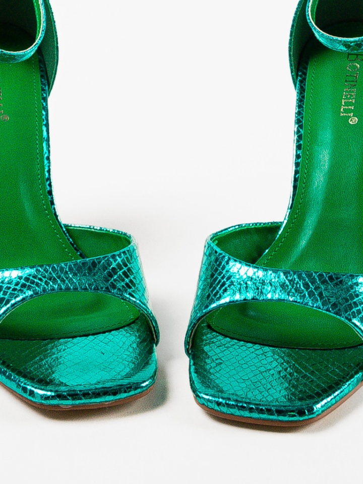 Sandale cu toc Lekaz Negri