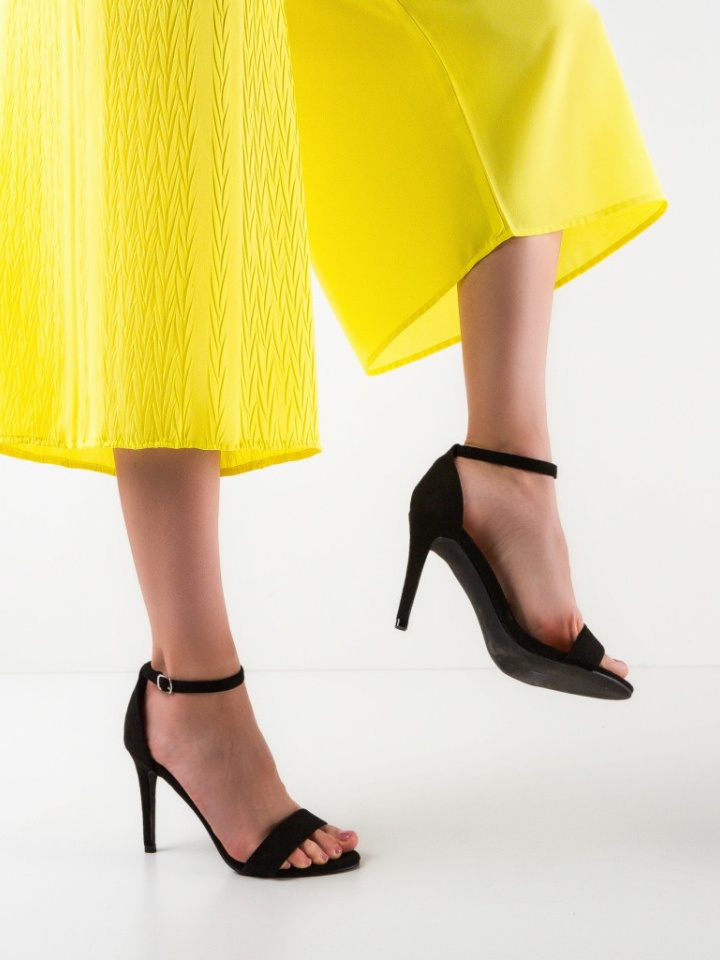 Sandale cu toc Arle Negre