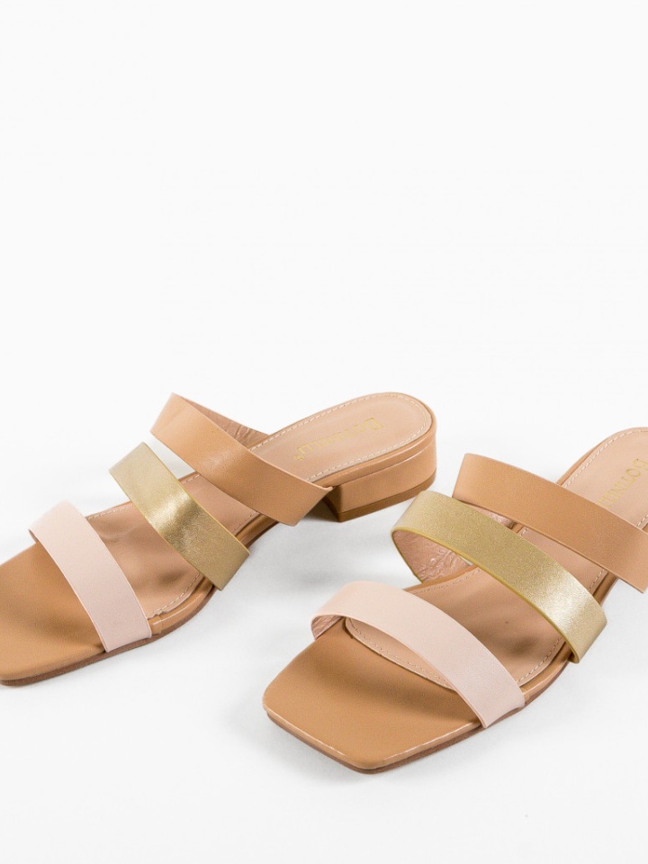 Papuci dama Thalassa Bej