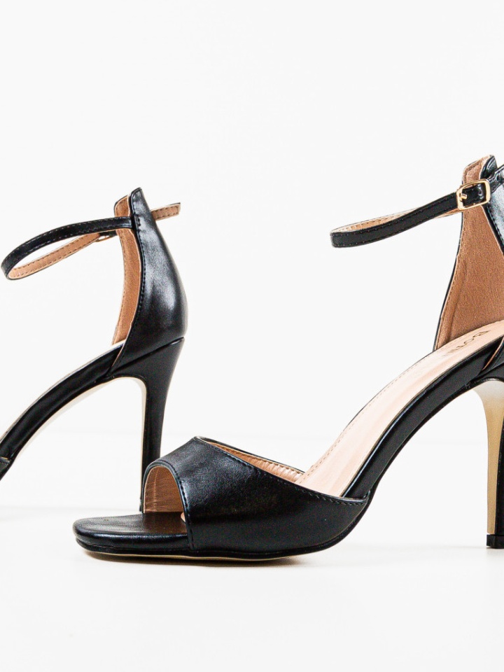 Sandale cu toc Moroilo Negre