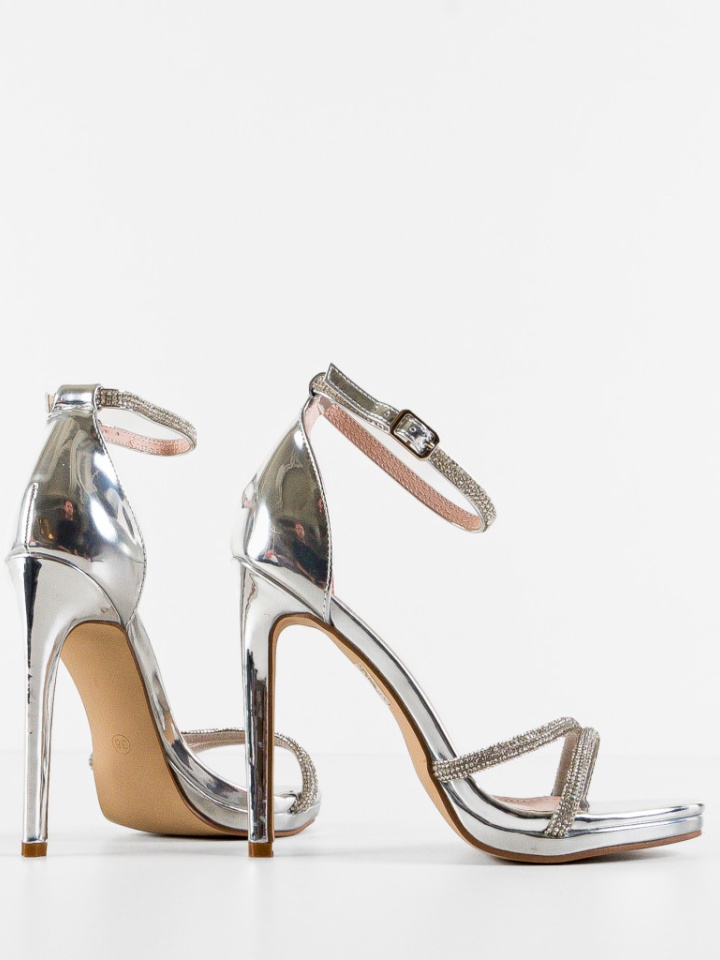 Sandale cu toc Vraday Aurii