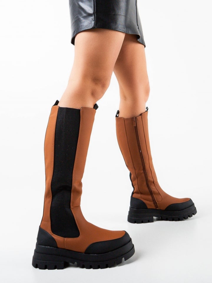 Cizme dama Salter Camel