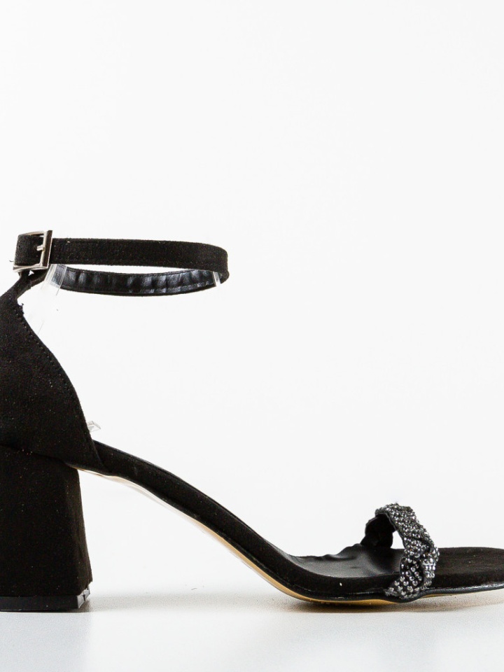 Sandale cu toc Eliarzar Negre
