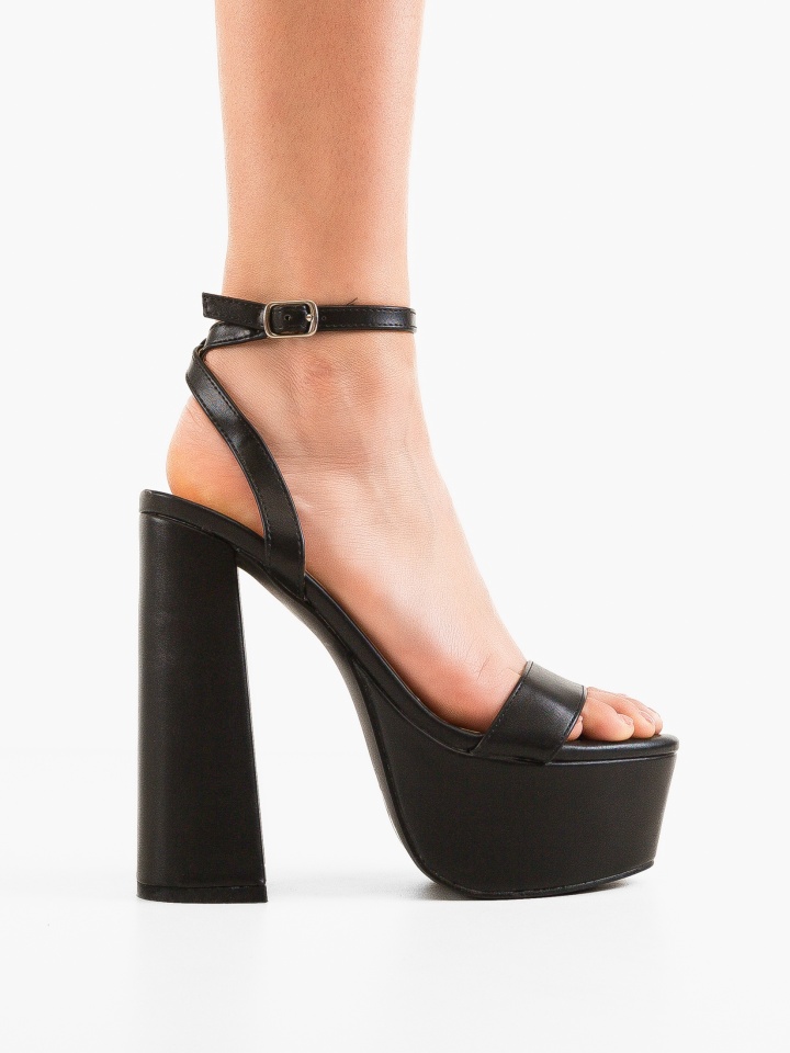 Sandale cu toc Moreno Argintii