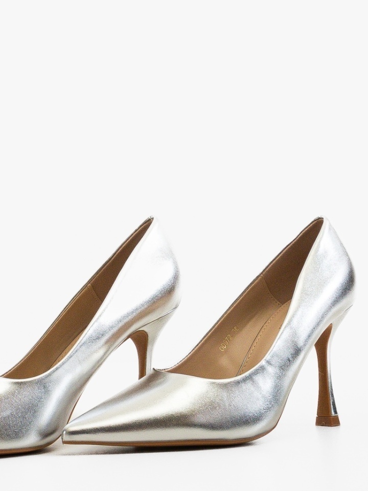 Pantofi stiletto dama Smart Argintii