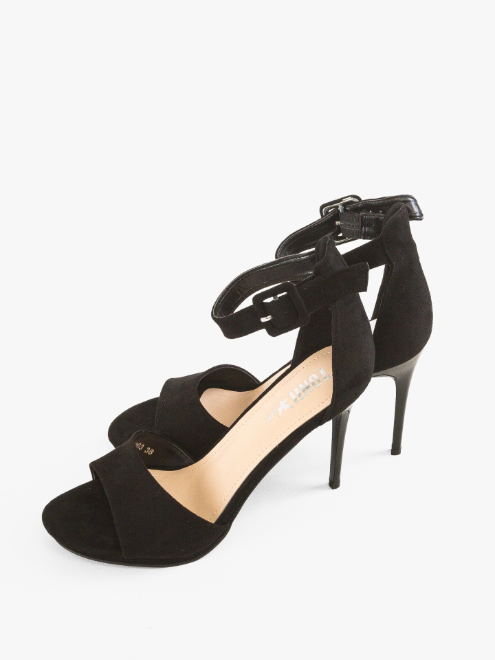 Sandale cu toc James Rosii