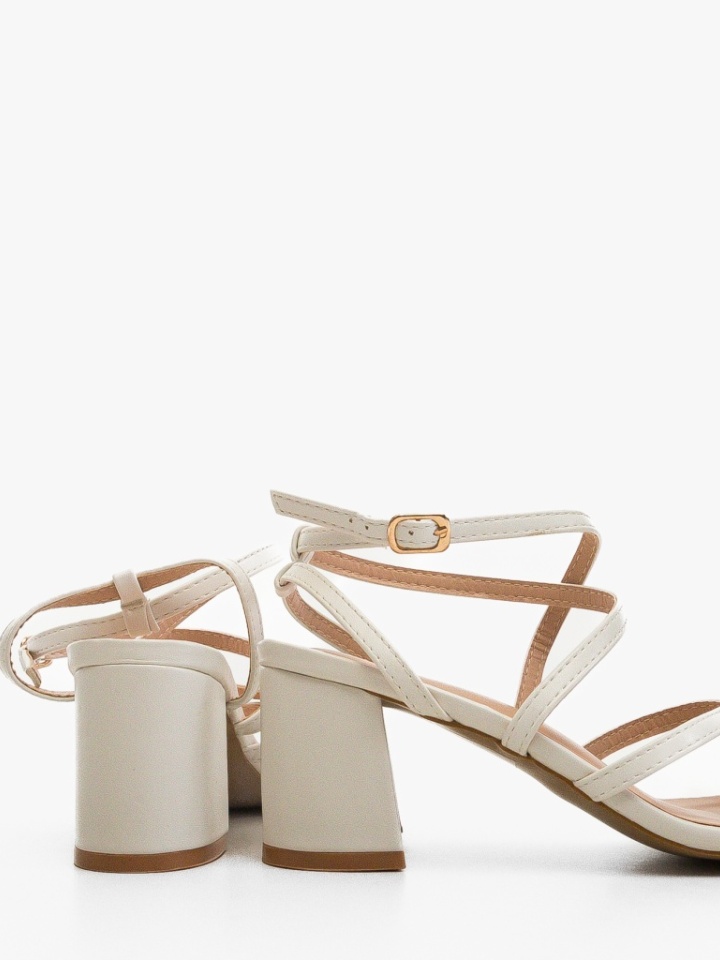 Sandale cu toc Rojas Argintii