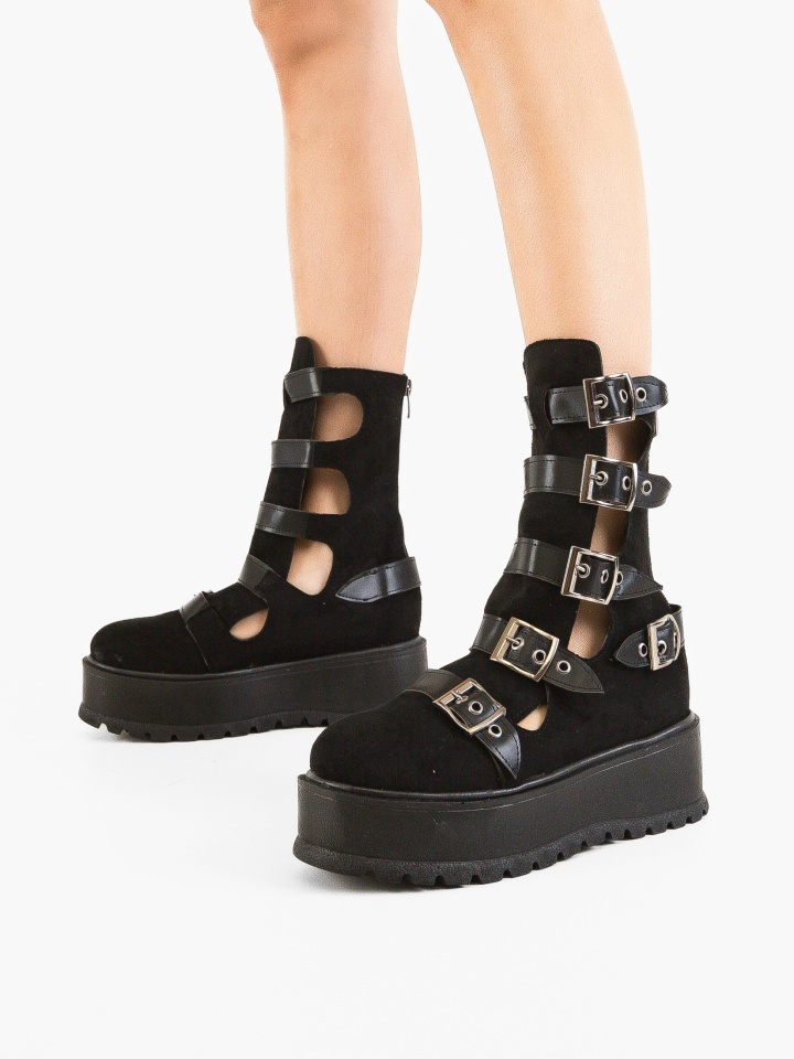 Ghete dama Stripe Negre 3