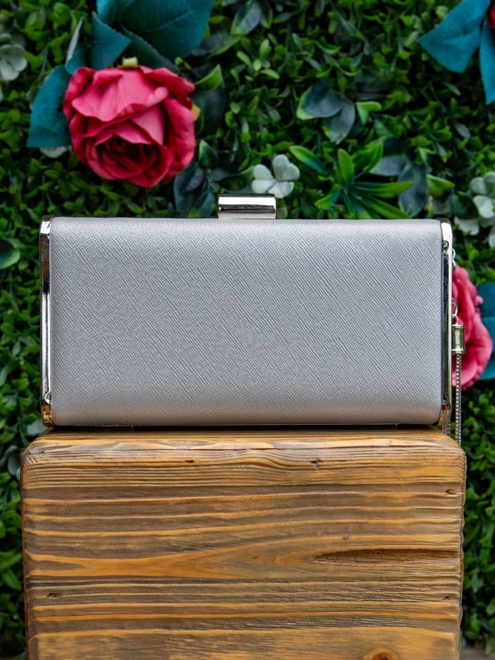 Geanta plic Jamna Argintii