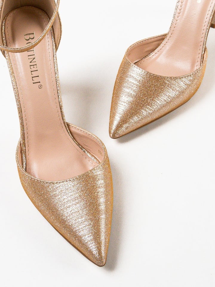 Pantofi cu toc Nakara Aurii 2