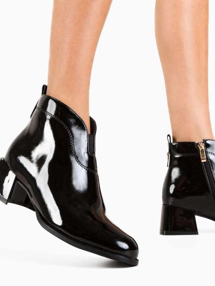 Botine dama Loghin Negre