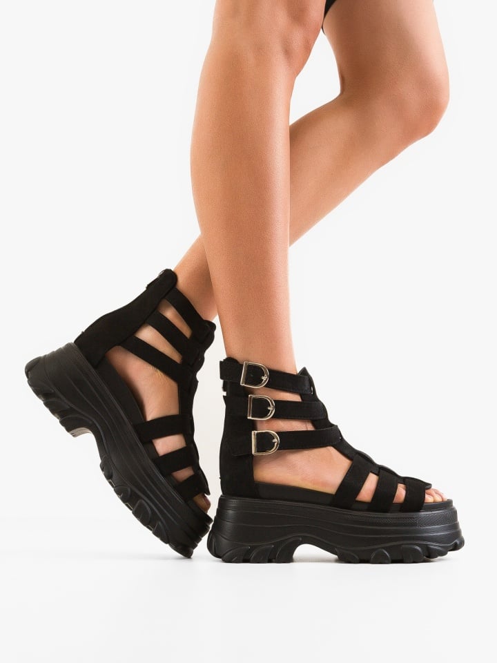 Sandale dama Mahdar Negre