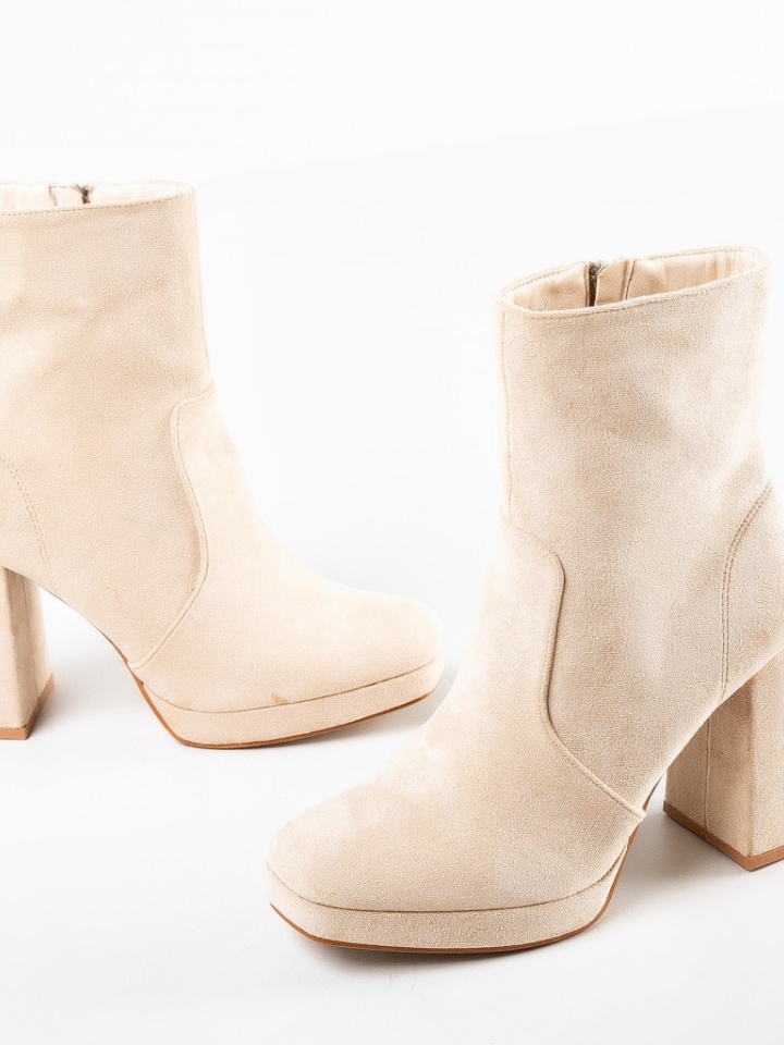 Botine dama Abbey Bej