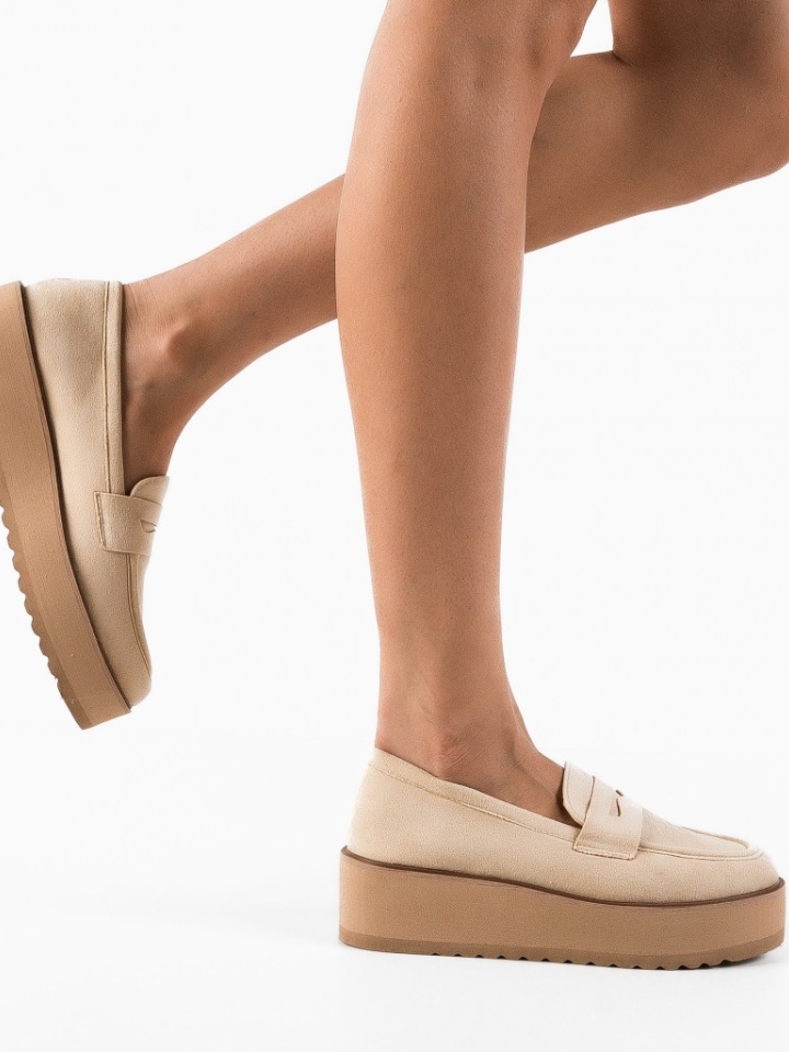 Pantofi casual dama Weser Bej